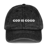 God Is Good All The Time Christian Hat EternalChristianTees Black